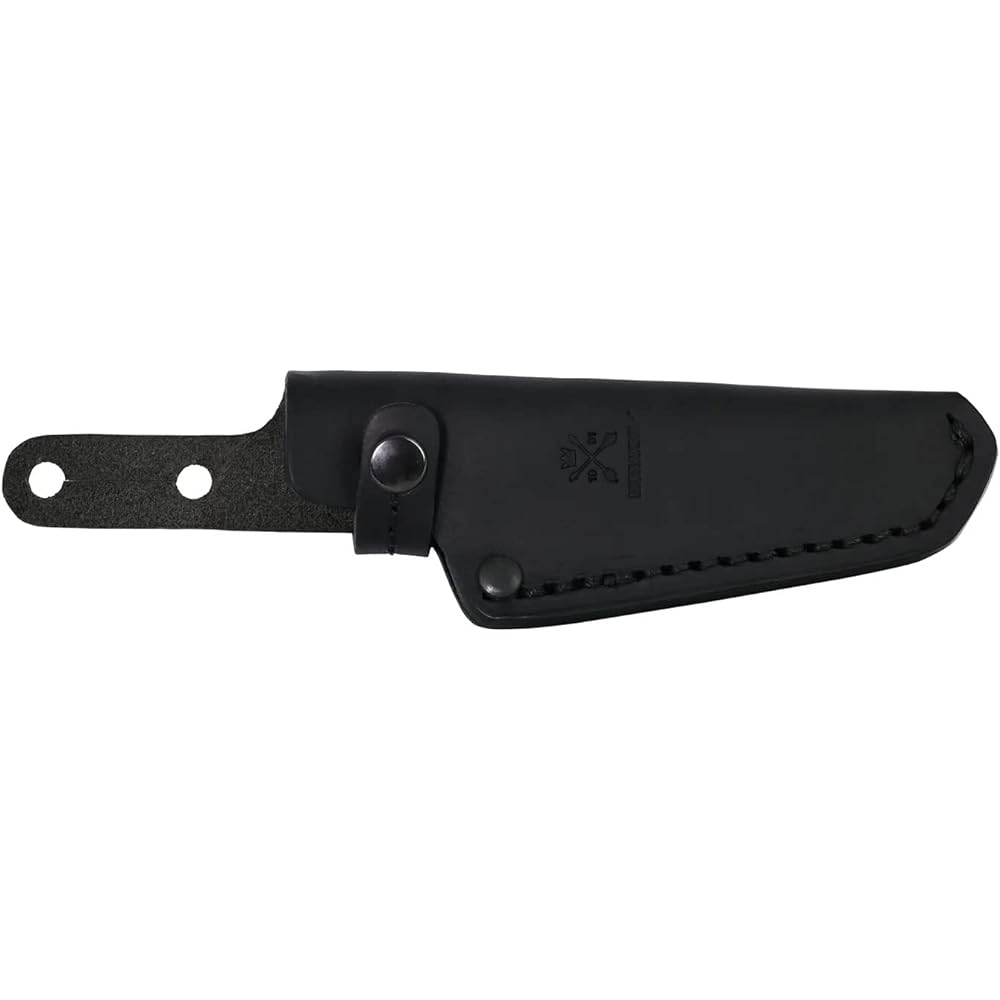 Morakniv Fin Black Blade Stainless Steel Ash Wood Full Tang Knife Small Knife Wooden Handle Blade Thickness Approx. 2.0mm Camping Knife Outdoor Knife