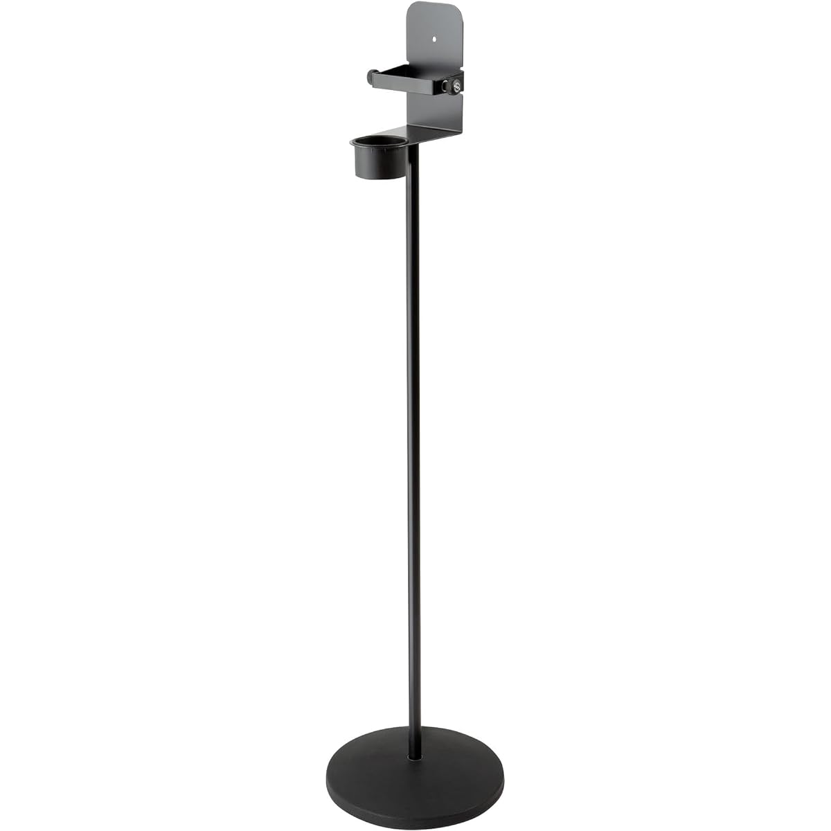 K&M Disinfectant stand for Euro dispenser black 80320, suitable for up to 1 liter bottles