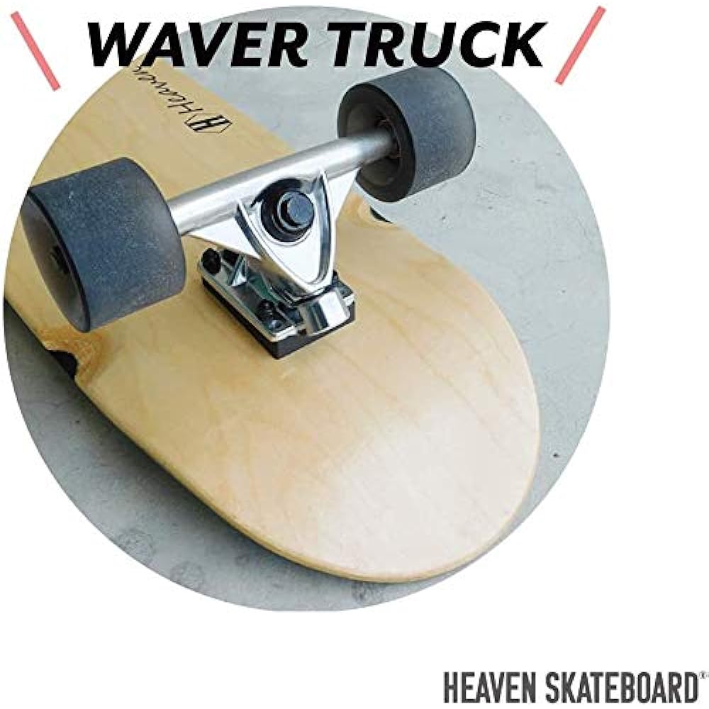 HEAVEN SKATEBOARD DAVE'S WAVE 38x8.5 Heaven Long Skateboard WAVER TRUCK Specification For snowboard surfing training, for learning sharp turns, long skateboard, long skateboard, surf skate, cruising skate outlet product
