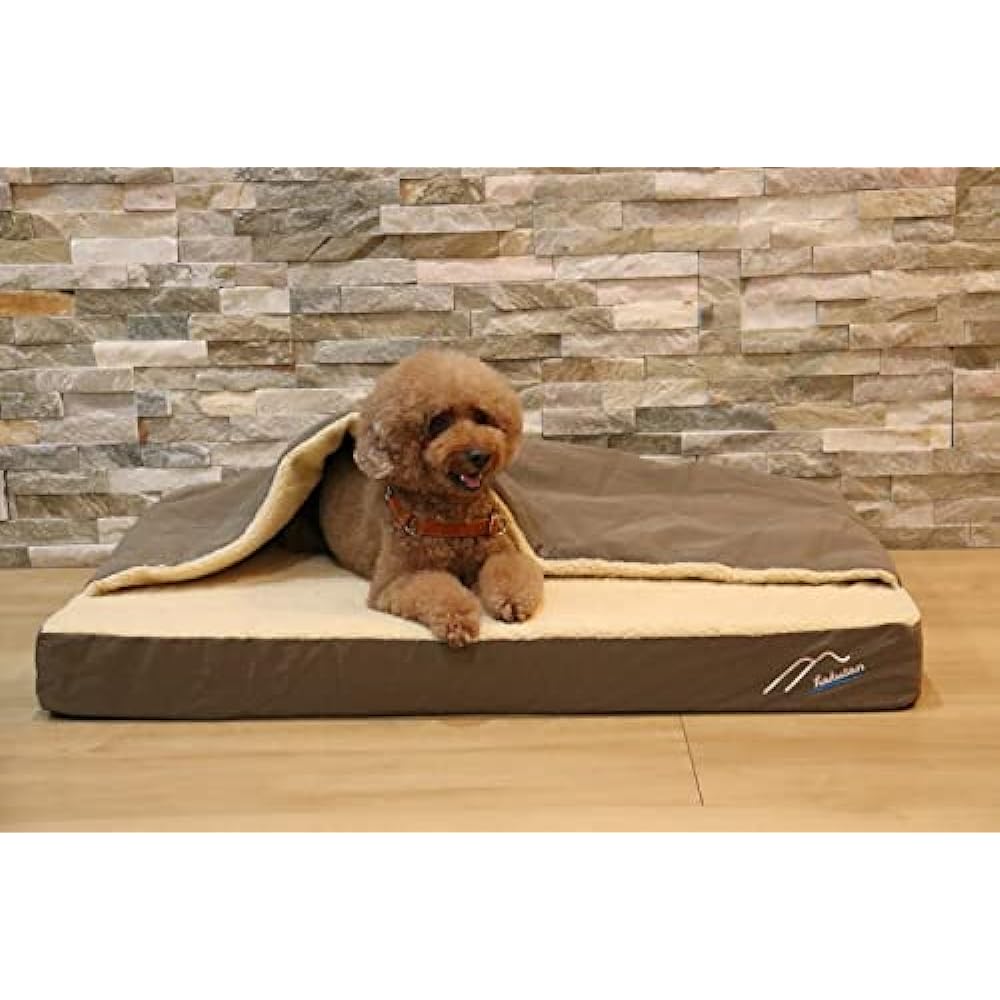 Hakusan First Dog Cushion (L, Brown)
