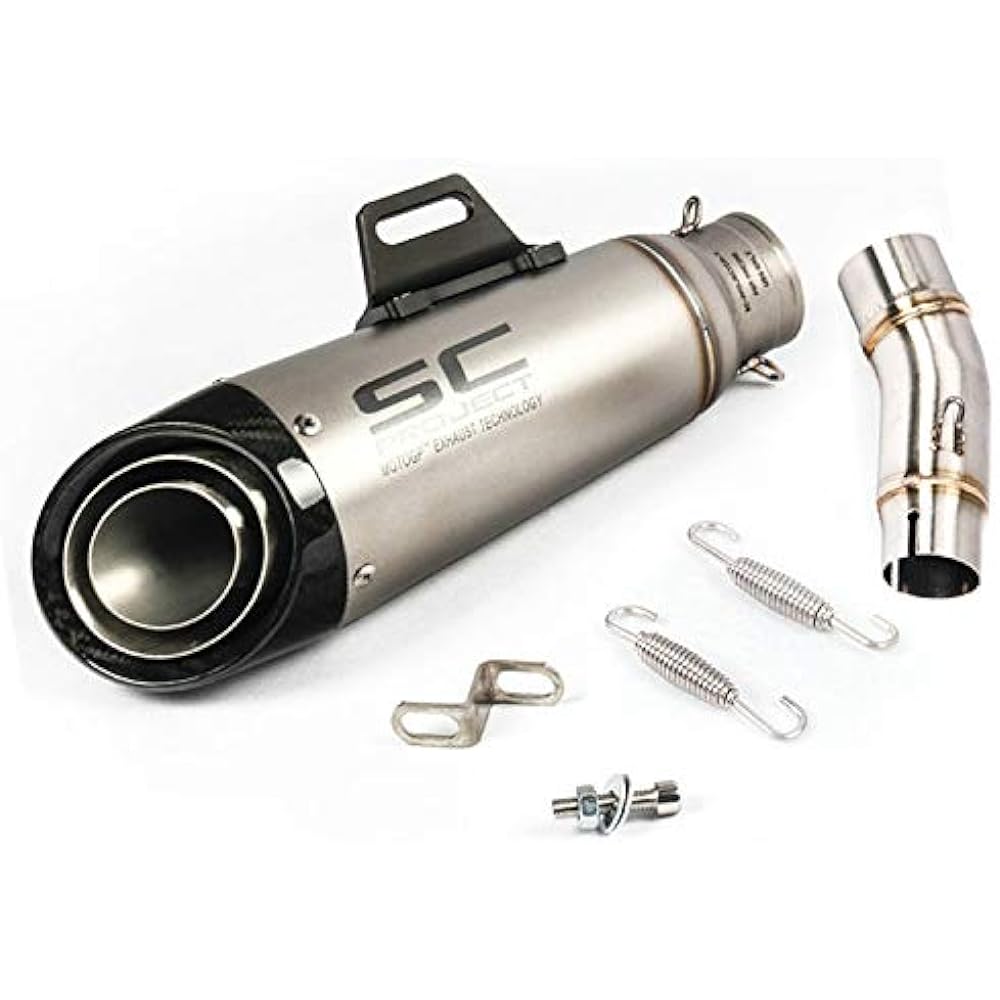 Bike Muffler Slip-on Muffler Bike Silencer Exhaust Pipe Intermediate Pipe NINJA400 Z400 NINJA250 Z250 2017-2023