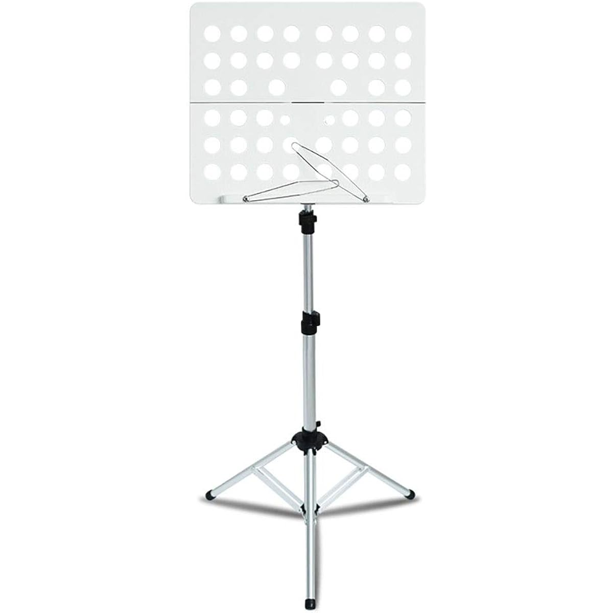 Music Stand Violin Music Stand with Foldable Violin Hanger Foldable Music Stand for Music Stand Carrying Case Sheet Music Bag Easy to Carry and Stable (Color: White, Size: 36x140cm)