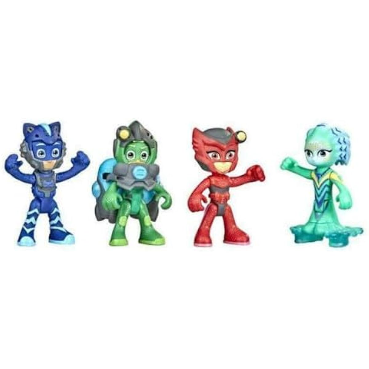 PJ Masks Underwater Heroes Dive Time Mission Action Figure Set PJ Masks Set of 4 Moonlight Owlette Catboy Octobella Action Figure