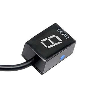 Digital Meter Display 1-6 Lever Motorcycle Display Gear Counter Speed Indicator Shift Light Universal Honda ECU Plug and Play No Holder Indicator Meter Display