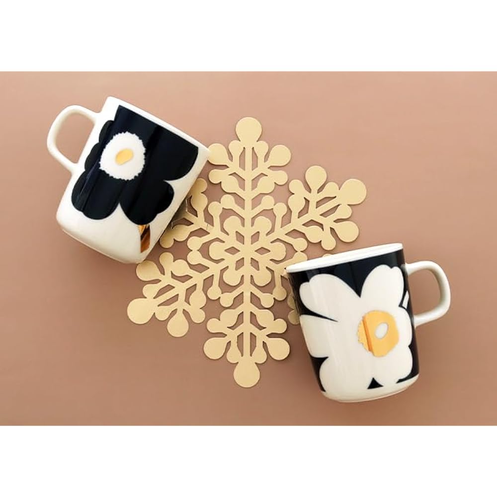 [marimekko] Juhla Unikko Mug Set Ladies 52_1_52239472928 F Dark Blue x Gold