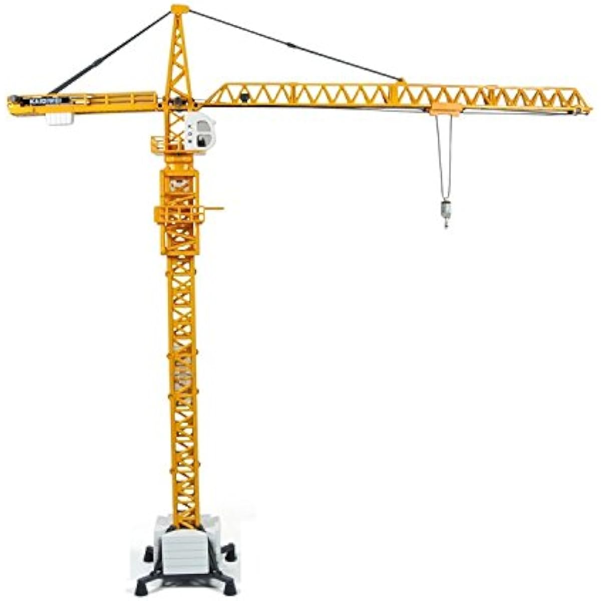 Tipmant Large Alloy Diecast Model Toy Diecast Tower Slewing Crane Truck Vehicle Miniature Car 1:50 Gift for Kids 20" Height