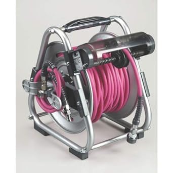 HATAYA Narasimaki Air Reel, 30 m, Reinforced Knitting Yarn with 1B Braid, Soft Polyurethane Resin, Lightweight, Compact, Rust Resistant, Unpleasant Noise Reduction, Dust Prevention Cover, Wear Resistant, Replaceable Winding Type, Construction Site UDN-30