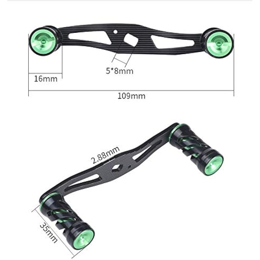 VISPREA Reel Parts Bait Reel Handle 109mm Crank Aluminum Alloy Shimano Shimano Daiwa Daiwa Abu Garcia Custom Parts Replacement YU76