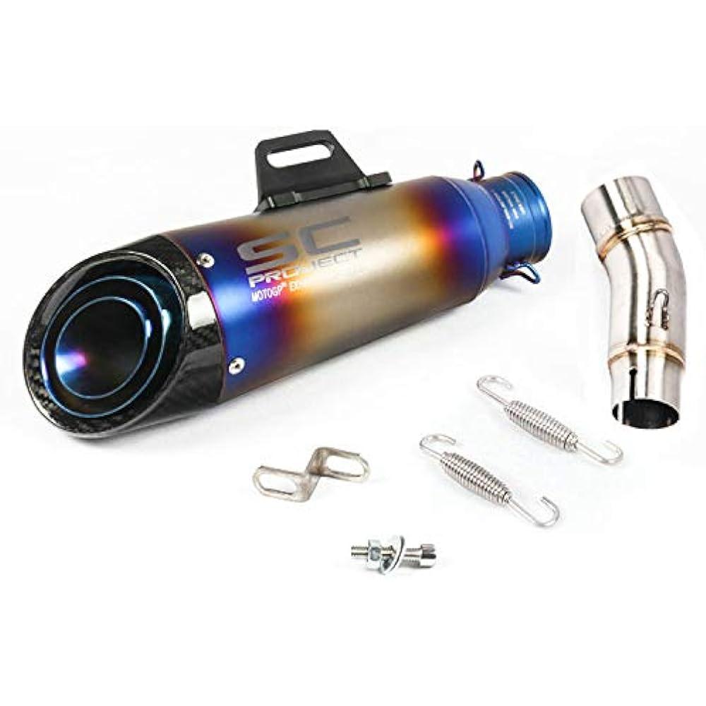 Bike Muffler Slip-on Muffler Bike Silencer Exhaust Pipe Intermediate Pipe NINJA400 Z400 NINJA250 Z250 2017-2023
