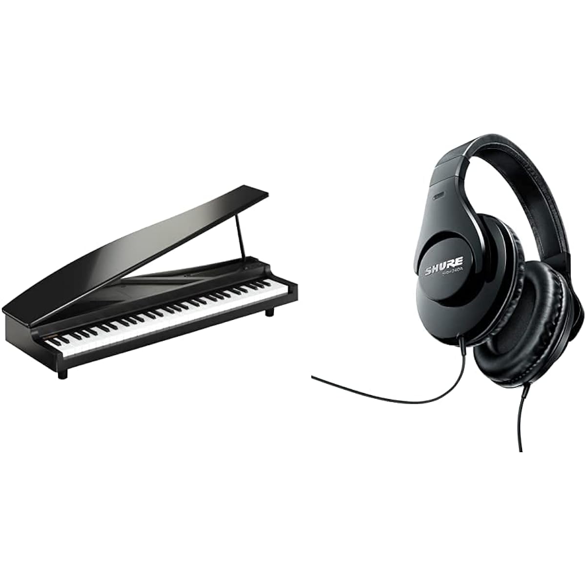 KORG MICROPIANO Micro Piano Mini Keyboard 61 Keys Black Pedal Set 61 Demo Songs Built-in Automatic Play
