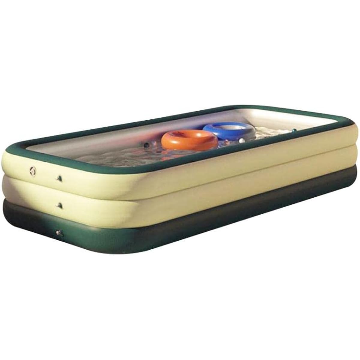 dable Vinyl Pool Baby Pool Home Pool Swimming Water Play Heat Wave Protection Indoor Outdoor Veranda Garden Outdoor Installation USB Rechargeable Convenient Storage Abrasion Resistant High Temperature Resistant Safe Non-Toxic PVC (Green, 1.5m (3 Layers))