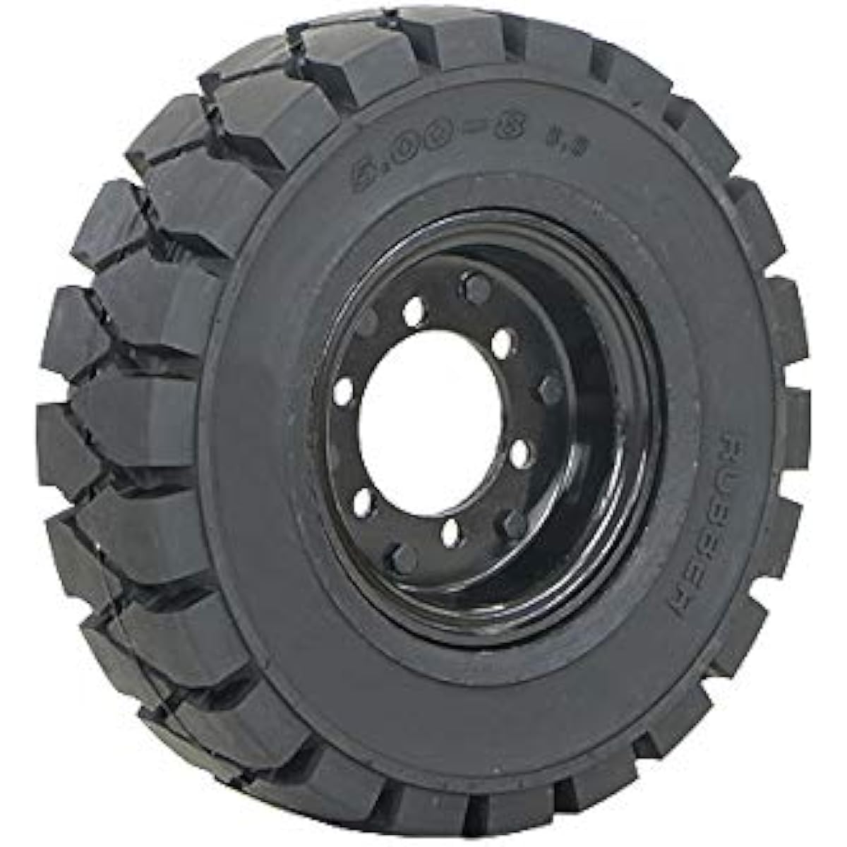 ching wheels, 1 piece, TR2, TR3, TR5, tire size 5.00-8, rim width 3.00, number of holes 6, hub hole diameter approx. 100mm, puncture-proof tire, black, Nichiyu, Sumitomo, puncture-proof tire for forklift, forklift tire, spare, replacement, flifttiretr235