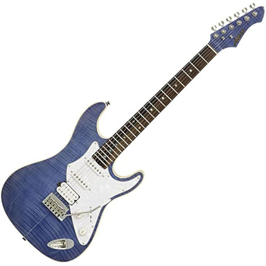 AriaProII 714-AE200 LRBL Lorelei Blue Aria Pro II Stratocaster Type SSH Electric Guitar Lorelei Blue Outlet