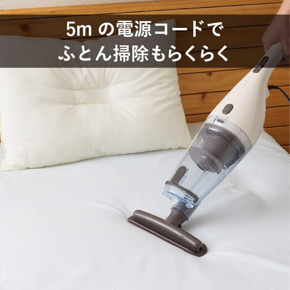 Twinbird Tsubamesanjo Vacuum Cleaner Cyclone Stick Cleaner Floor Wiper with Wiper [1 Year Manufacturer Warranty] Ivory TC-5165VO