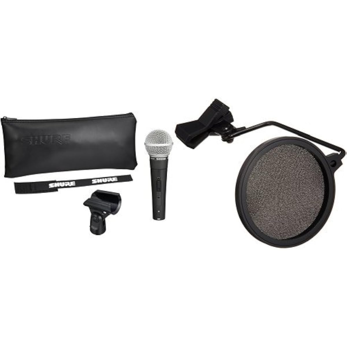 SHURE Dynamic Microphone SM58 with Switch SM58SE and Kikutani PO-5S Set