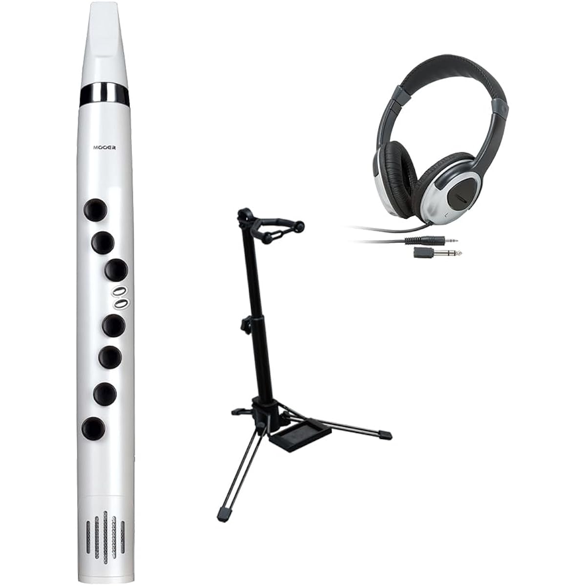 MOOER Wind Instrument 100 Wi100 Stand Headphone Set White Wind Synthesizer Moore