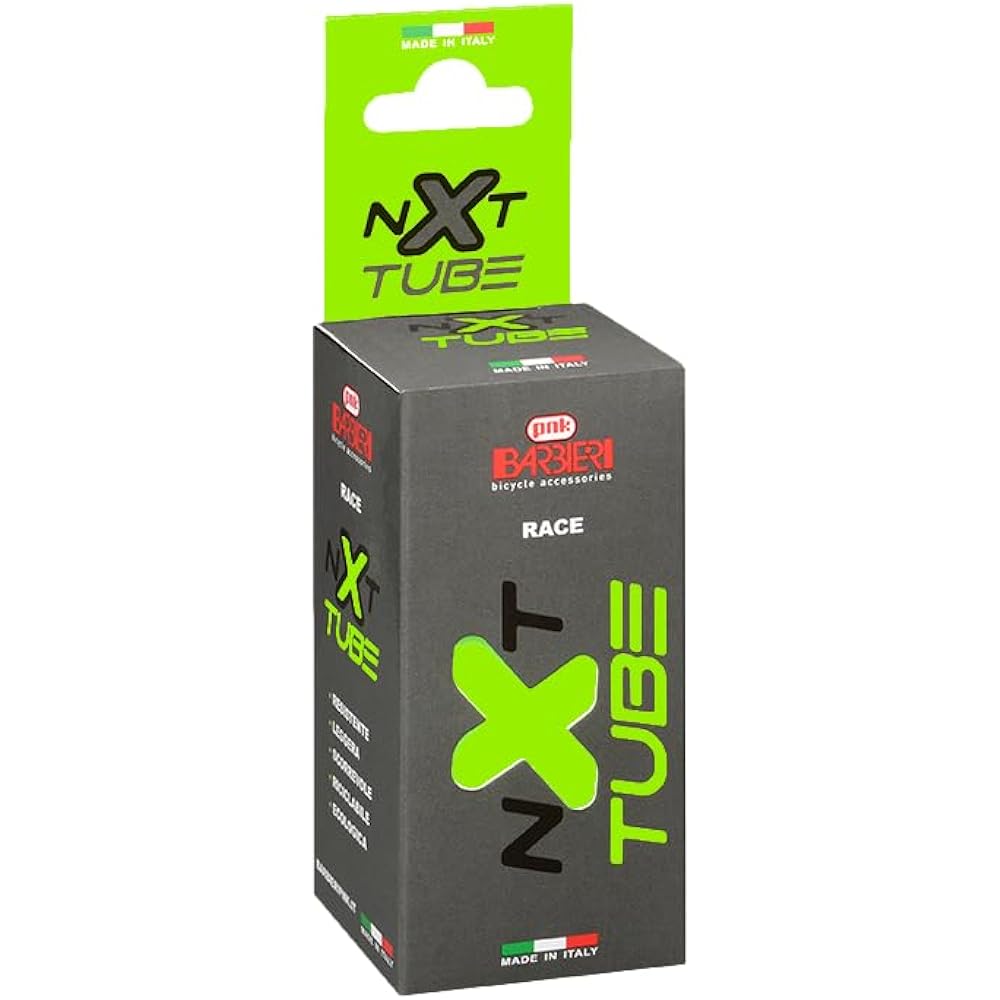 Barbieri Bicycle NXT TPU Tube GRAVEL 68g Presta 45mm Green 700X35-45 NXT/GRAVEL