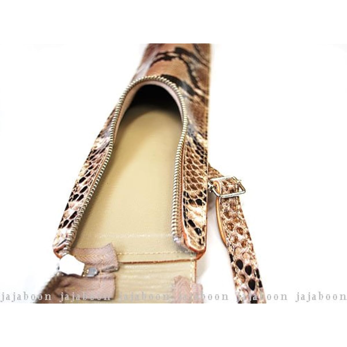 JAJABOON Leather Drumstick Case Slim Stick Bag Diamond Python (with Tuning Key Pocket) Musical Instrument Accessories