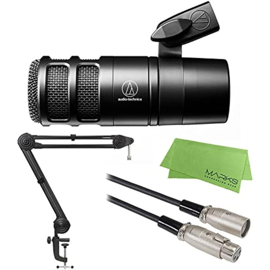 Audio-Technica AT2040 + AT8700J + ATL458A/3.0 Set Dynamic Microphone for Podcasting