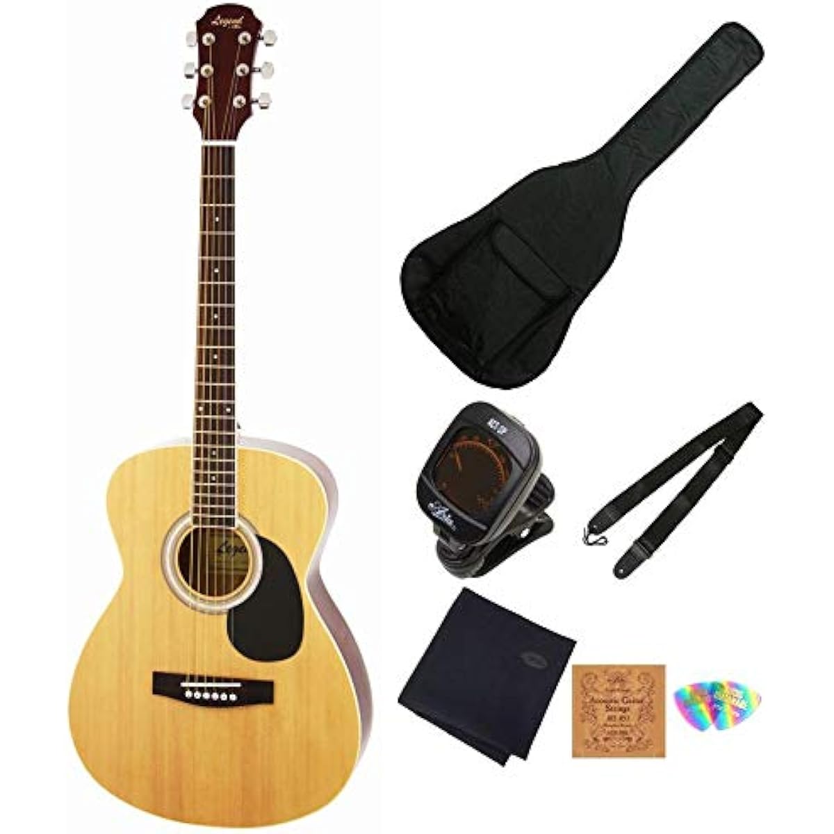 [Inspected/Adjusted] Legend by Aria FG-15/N Acoustic Guitar Beginner Set Aria Natural