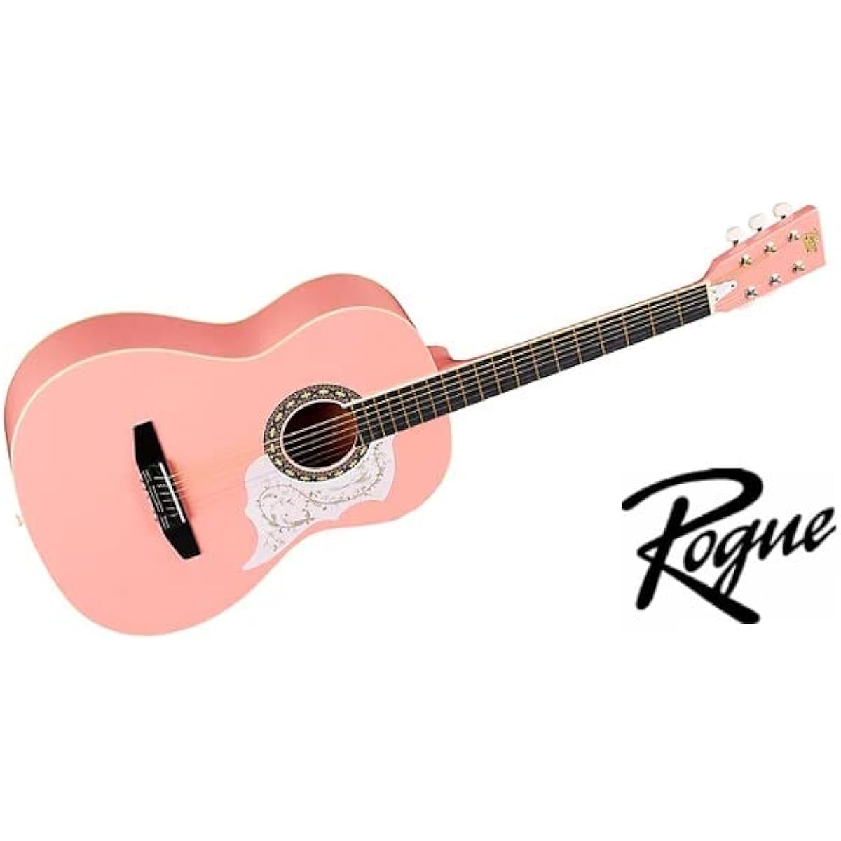 Rogue Starter Acoustic Guitar Pink Mini Acoustic Guitar