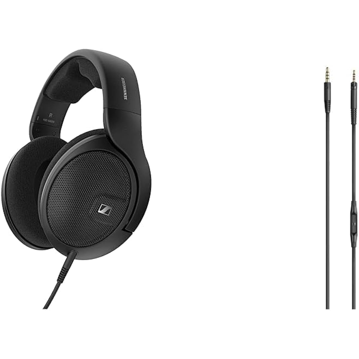 Sennheiser Wired Headphones HD 560S + HD 560 Series Headphone Cable with Microphone 120cm, 3.5mm Stereo Mini Plug Re-Cable [Official Japanese Product]