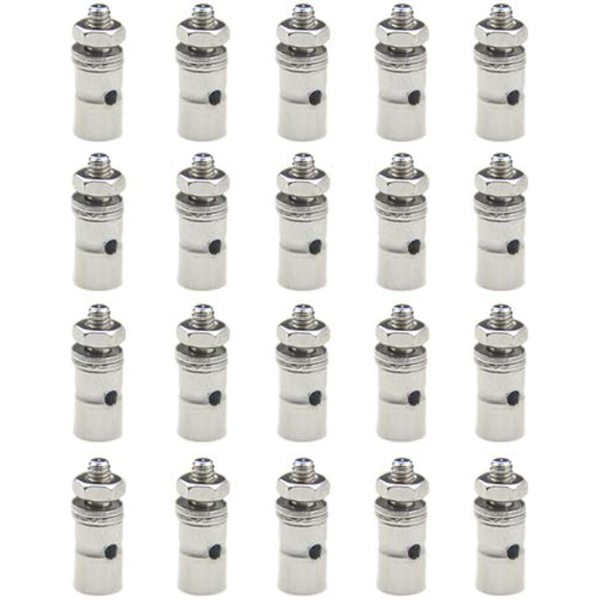 WMYCONGCONG 20Pcs Adjustable Rod Linkage Stopper Servo Connector Hole Diameter 1.3mm for RC Airplane Parts