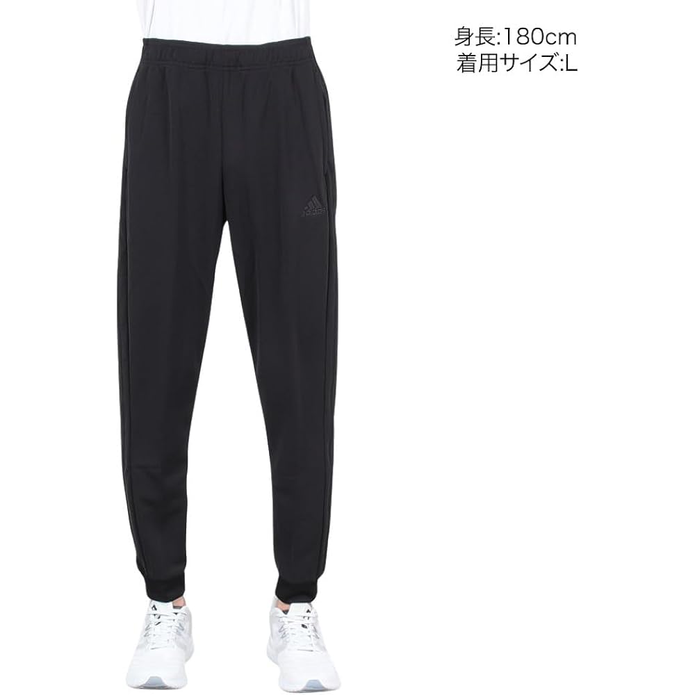 [Adidas] Jersey Bottom 3 Stripes Double Knit Cuff Hem Track Pants BXF56 Men's