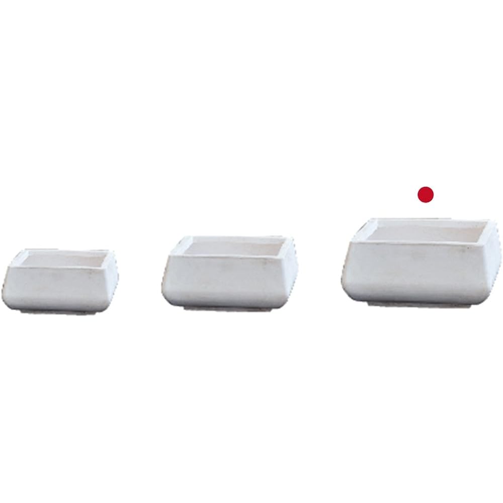 TERRA-MENT LowDropSquare25 White 910-142-101 Capacity: Approx. 50 liters