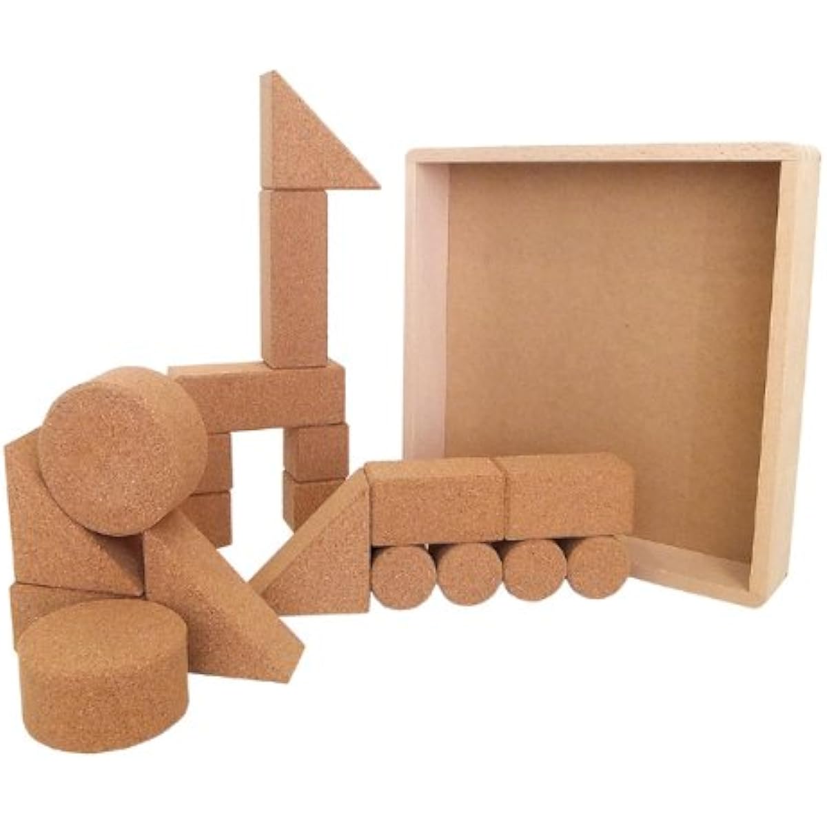 [Japanese wooden toys] Cork building blocks k38
