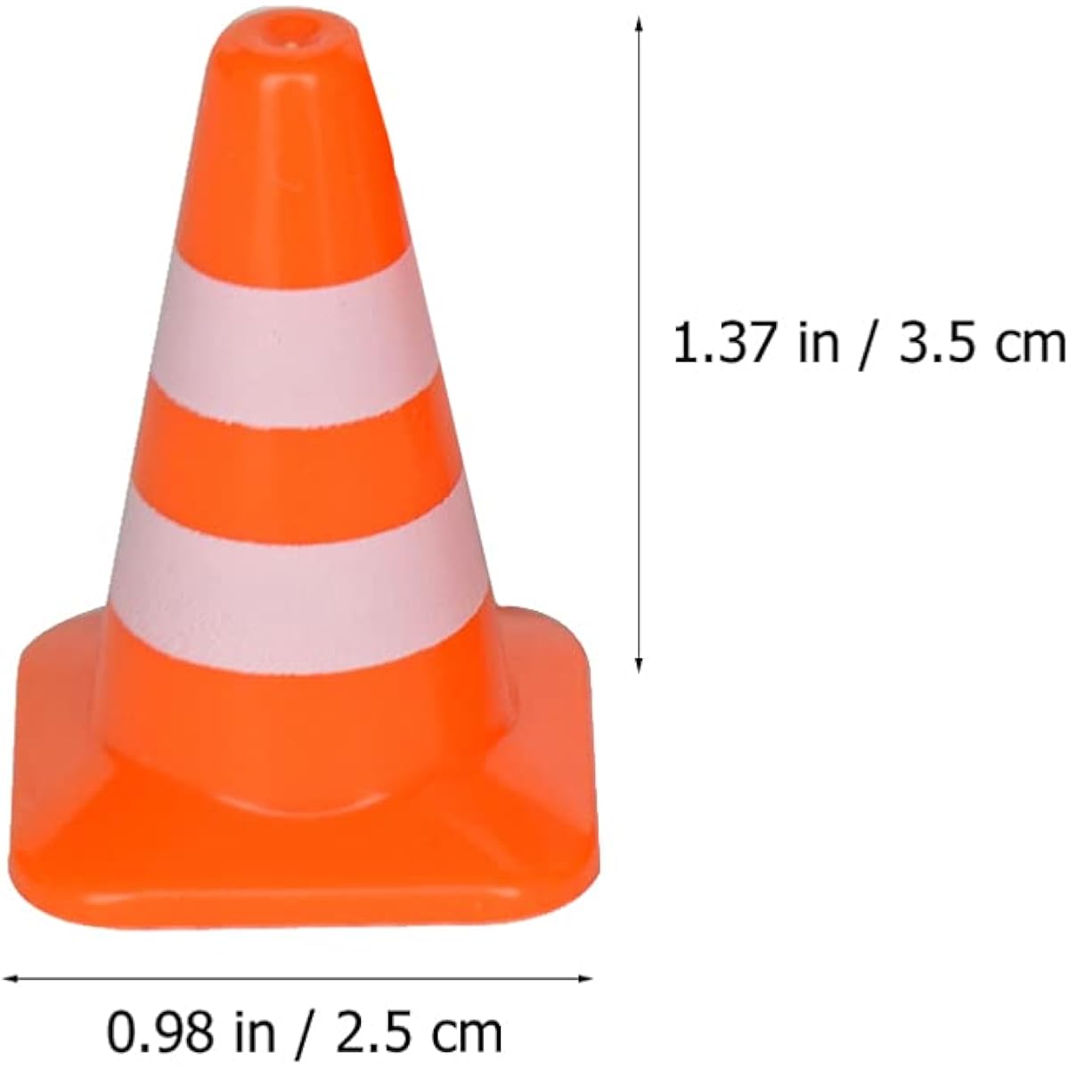 STOBOK Miniature Traffic Cone Toys, 14PCS Simulation Traffic Signs Road Blocks Model Toys for Kids Pretend Play Sand Table Engineering Construction Educational Toys