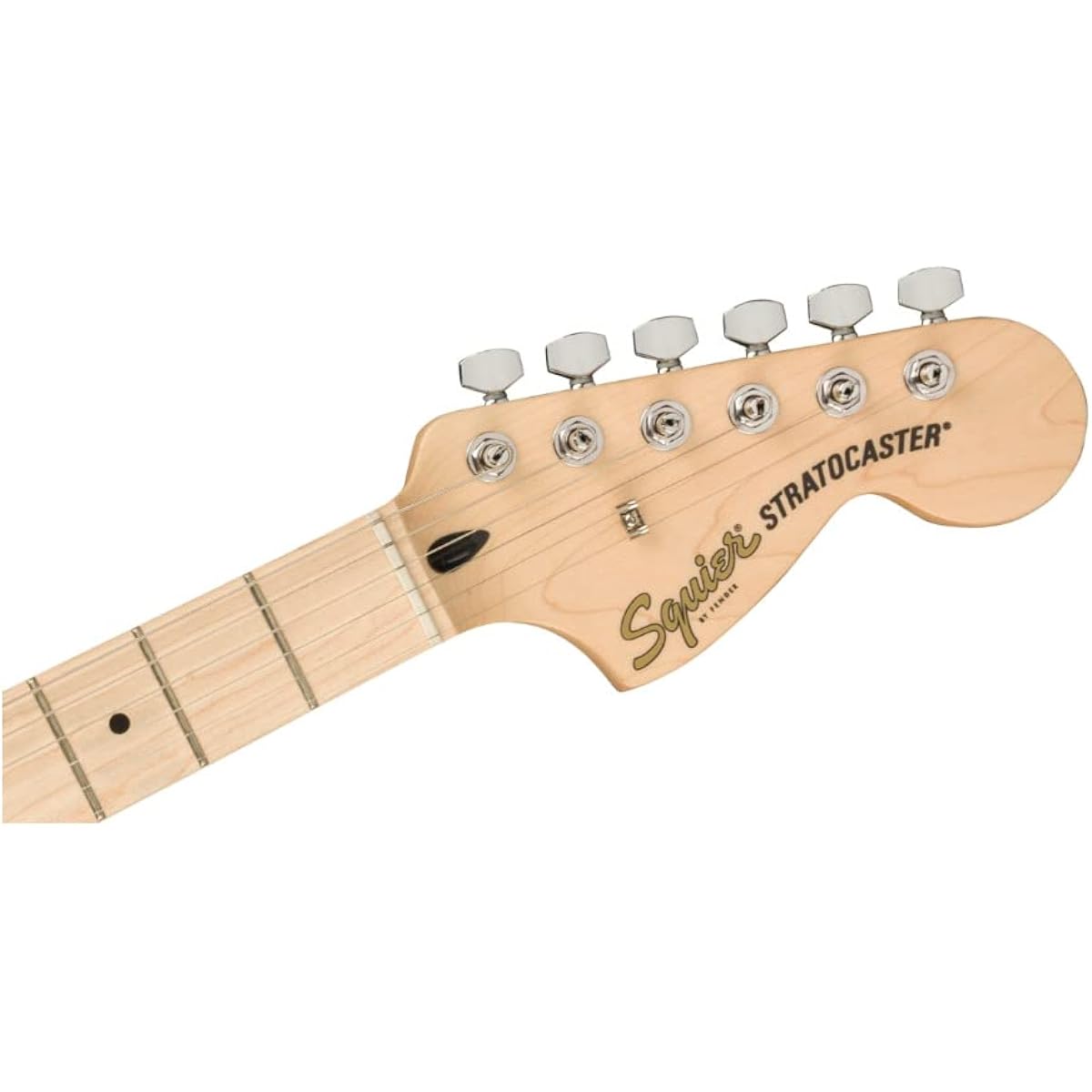 Squier by Fender Electric Guitar Affinity Series™ Stratocaster® FMT HSS, Maple Fingerboard, Black Pickguard, Black Burst with Soft Case