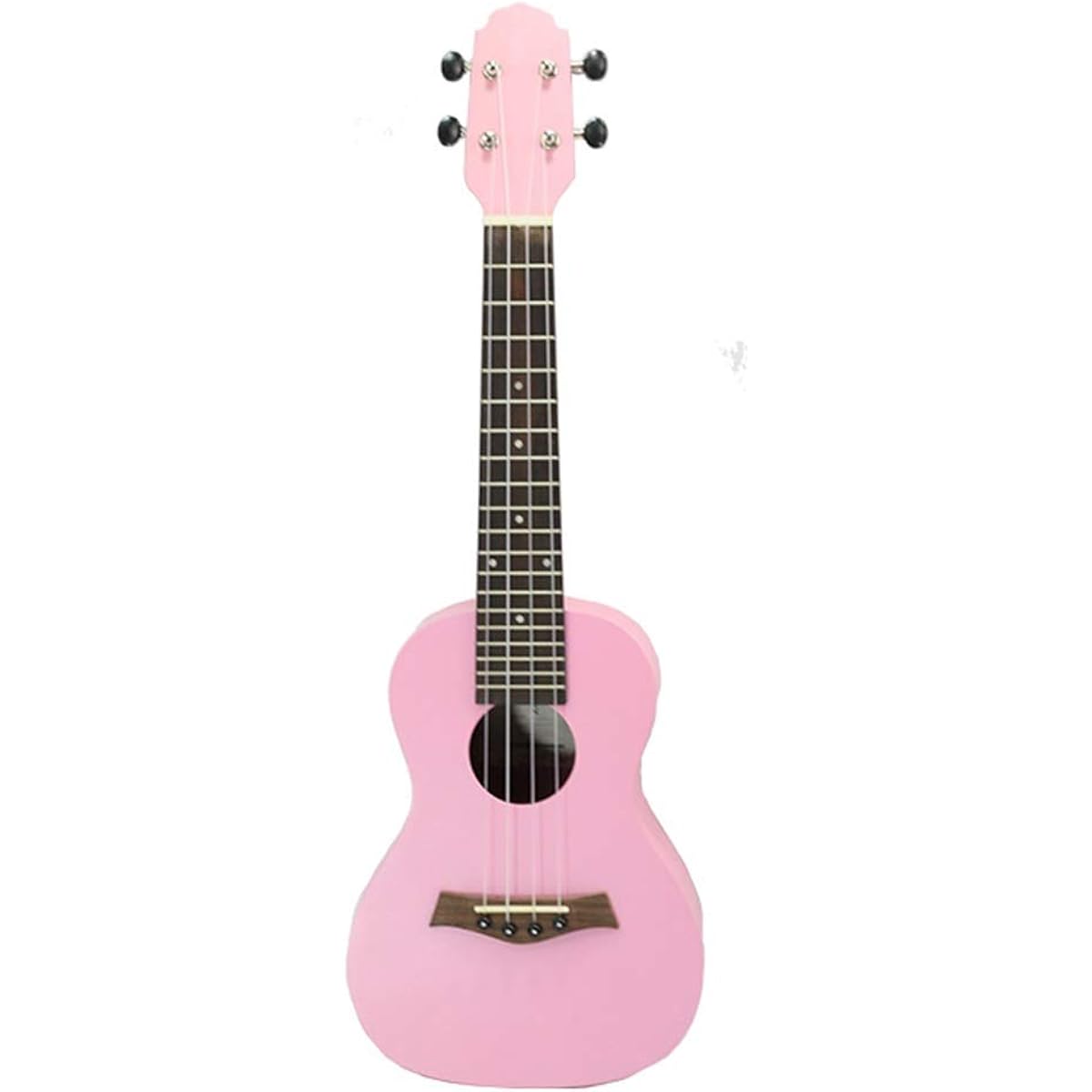 Ukulele 21 inch Mahogany Ukulele 4 String Hawaii Guitar Instrument Pink Good enough for beginners (Color : Pink, Size : 21 inches)