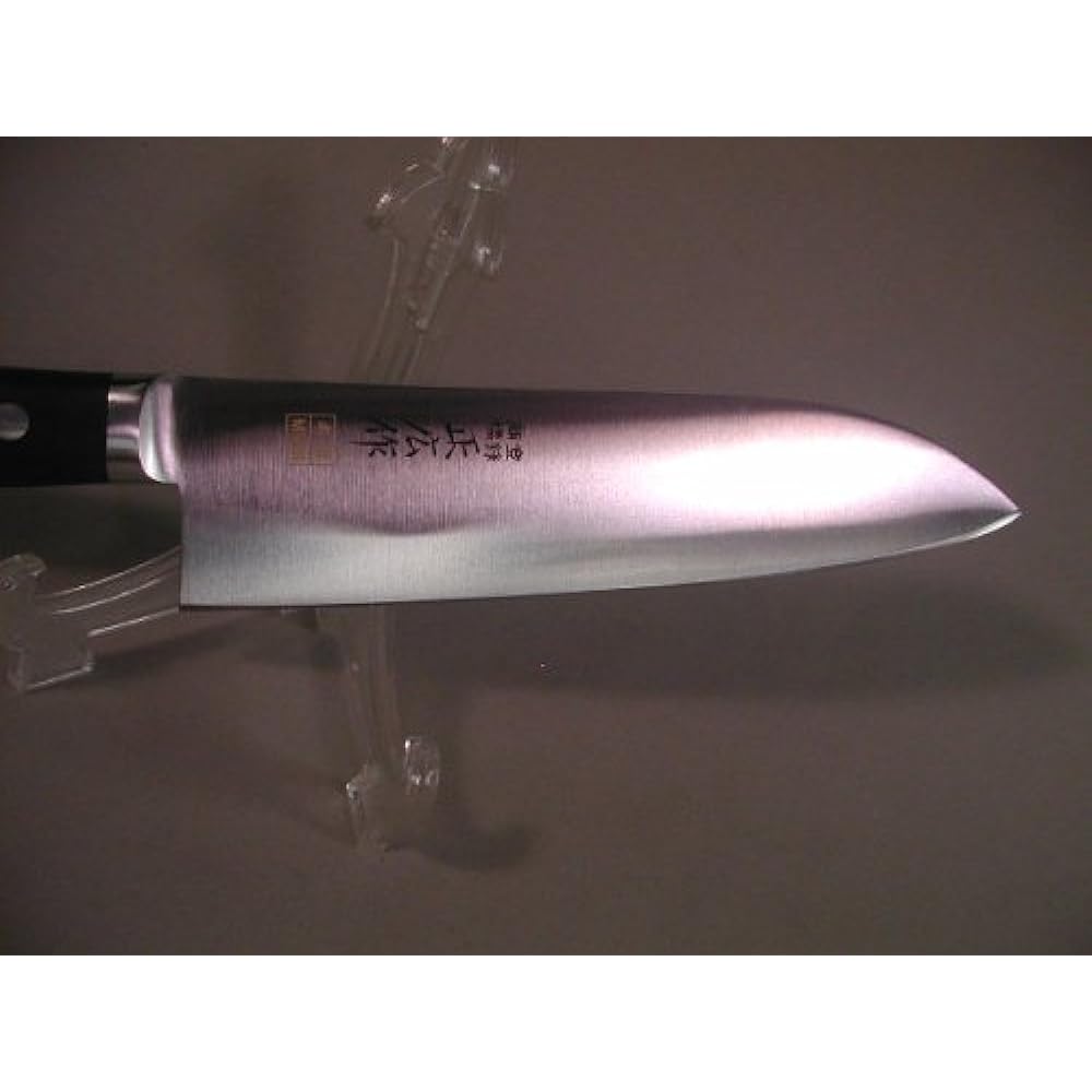 Masahiro MV Steel Honyaki Santoku Type (Double Edge) 17.5cm 14823