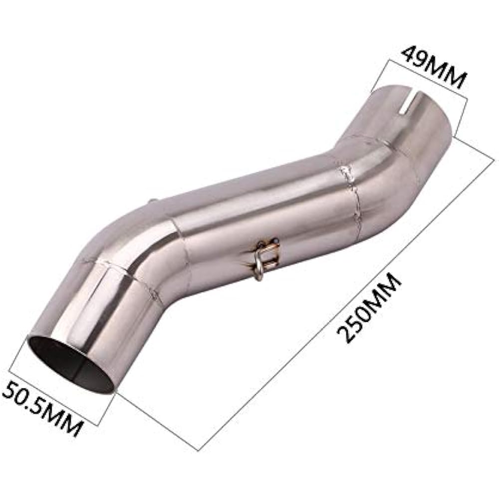 Motorcycle Exhaust Exhaust Pipe Intermediate Pipe for Honda HONDA CB400/500X (2018-2020) CB500F (2016-2020) CBR400/500R (2016-2020) 50.8mm Applicable