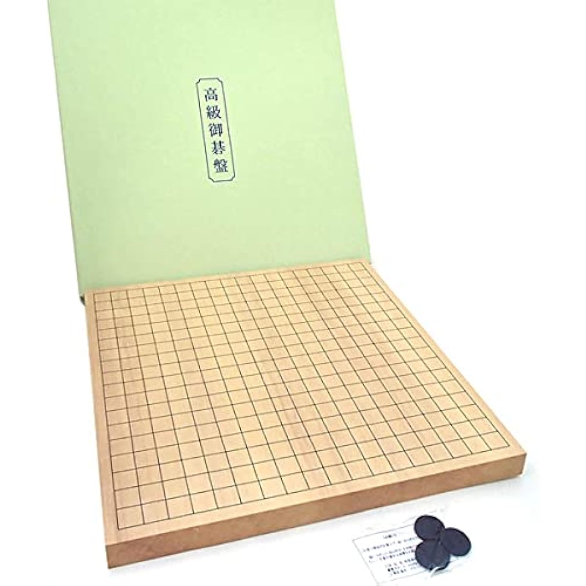 Go board: New Kaya No. 10 tabletop jointed go board. Ranked as a board with relatively few wood quirks. Shochiku (rubber pad included)