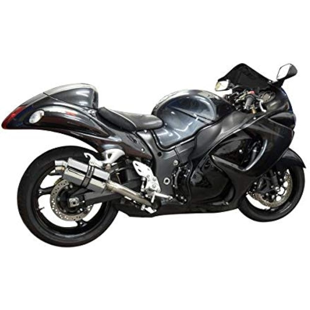 DELKEVIC Slip-on Stainless Oval Muffler SUZUKI GSX1300R HAYABUSA 2008-2017 225mm KIT2585
