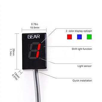 Speed Display Meter Suzuki GSXR600 GSXR750 GSXR1000 GSXR1300 GSX1300R Hayabusa Electronics 1-6 Level Gear Indicator Moto Speed Digital Meter