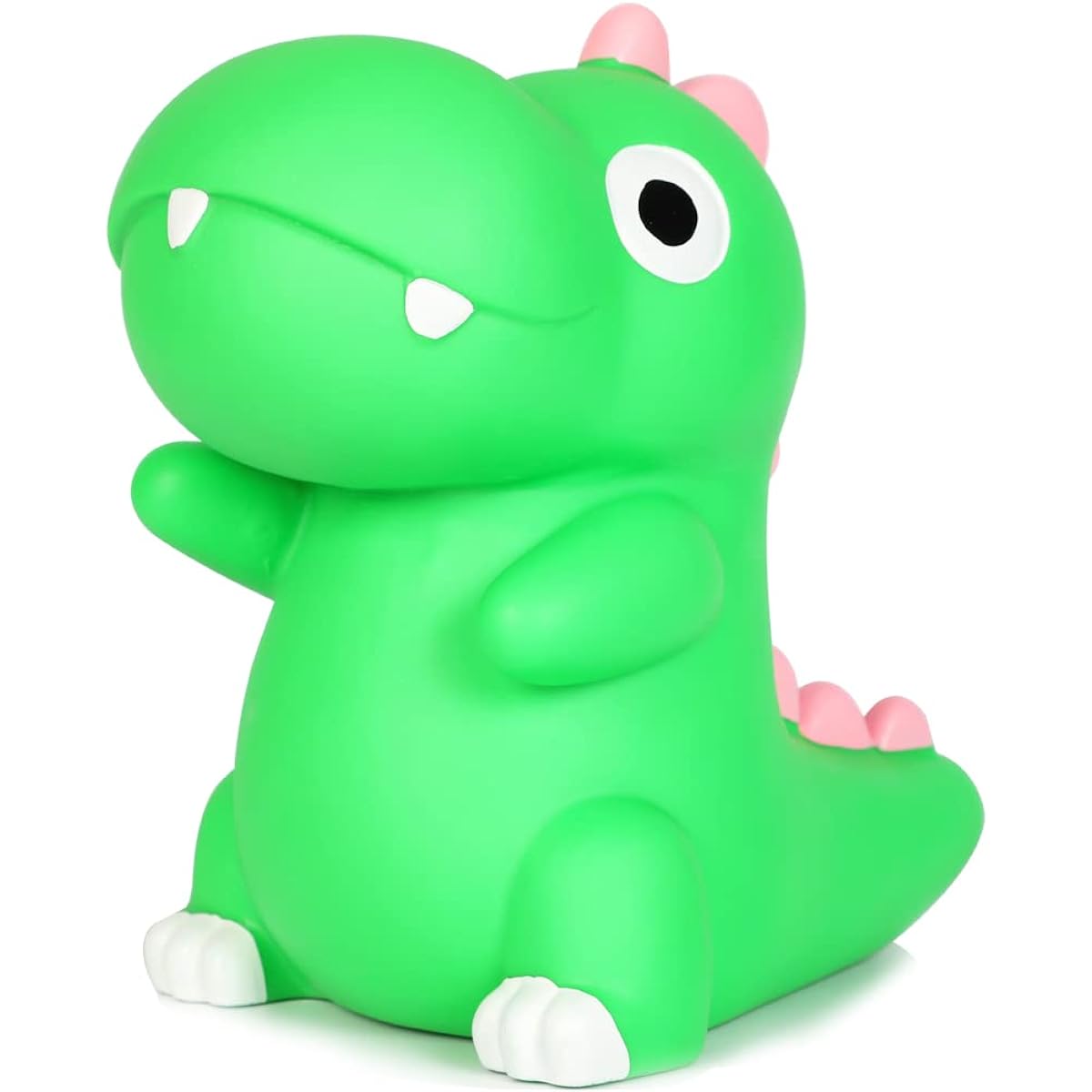 H&W Large Dinosaur Piggy Bank Shatterproof Tyrannosaurus Rex Money Bank First Coin Bank Birthday Gift for Kids Boys Girls Home Decoration (Light Green)