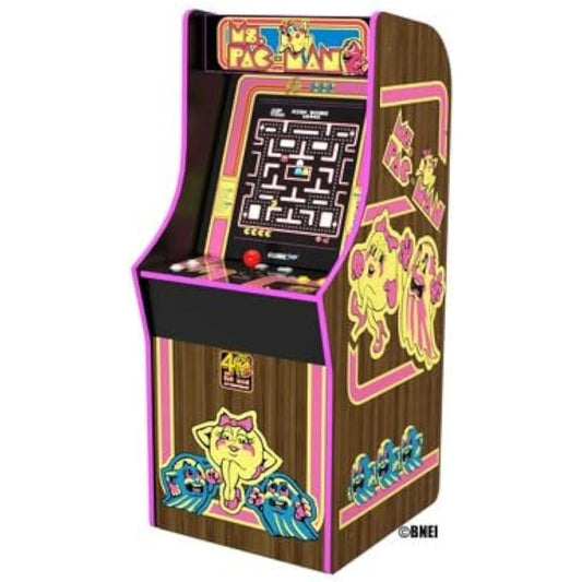ARCADE1UP Ms. Pac Man 40th Anniversary Classic 10 in 1 Coinless Arcade Video Game Cabinet Machine for Home Rec Room