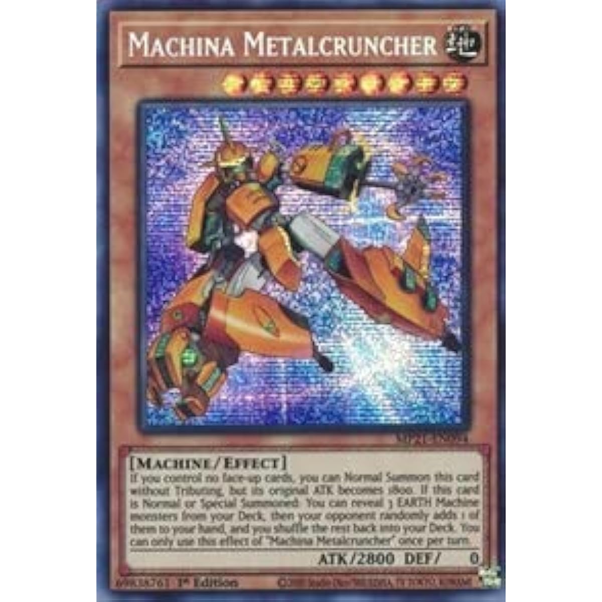 Machina Metal Cruncher MP21-EN094 Prism Secret Rare 1st Edition