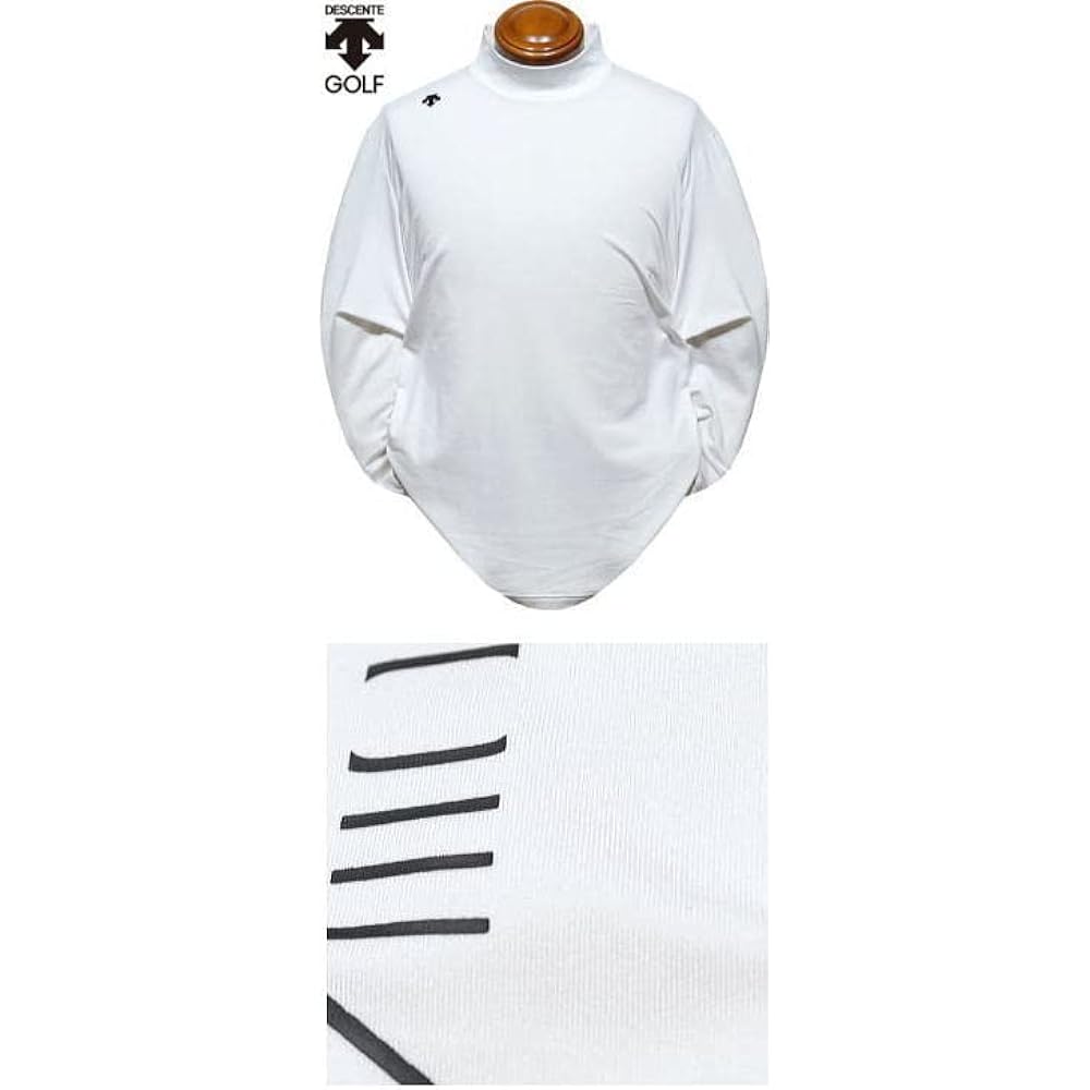 [DESCENTE] 22 Autumn/Winter Model Golf Long Sleeve Shirt [ACTIVE] Mock Neck, Brushed Lining, Stretch, UV Care, Heat Retention, Minimal Men's