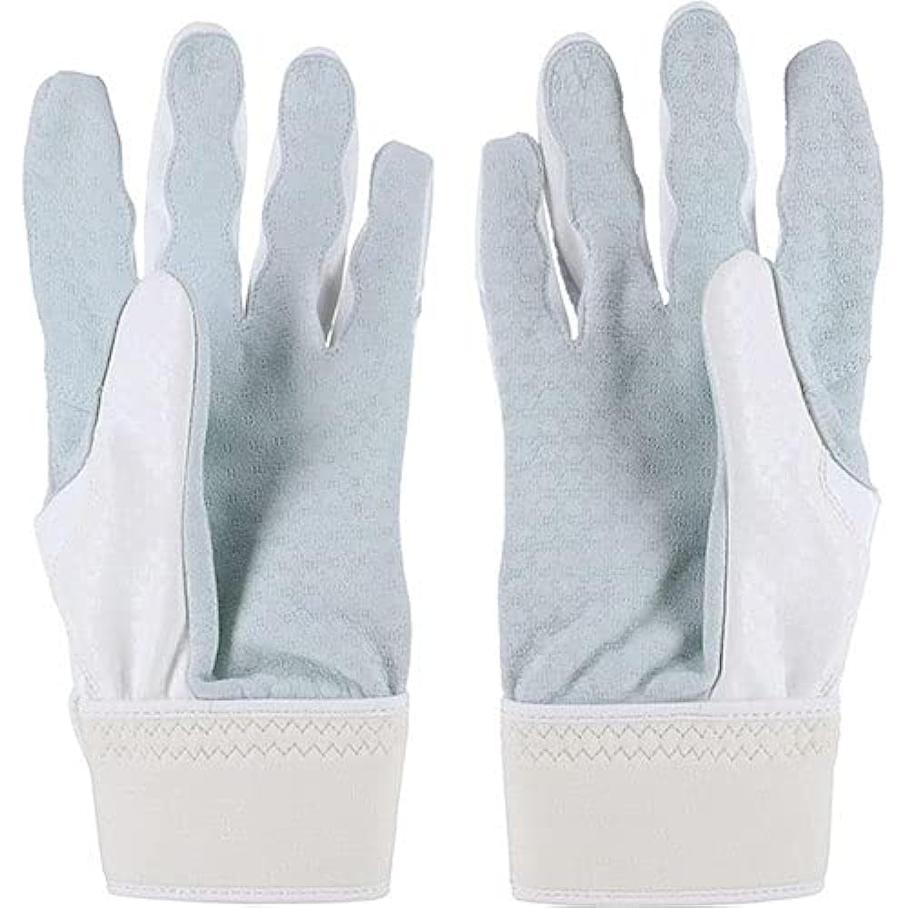 [adidas] Men's Batting Gloves TOP2 For Both Hands LBG003 1129 White x Navy S Baseball Wear Gloves