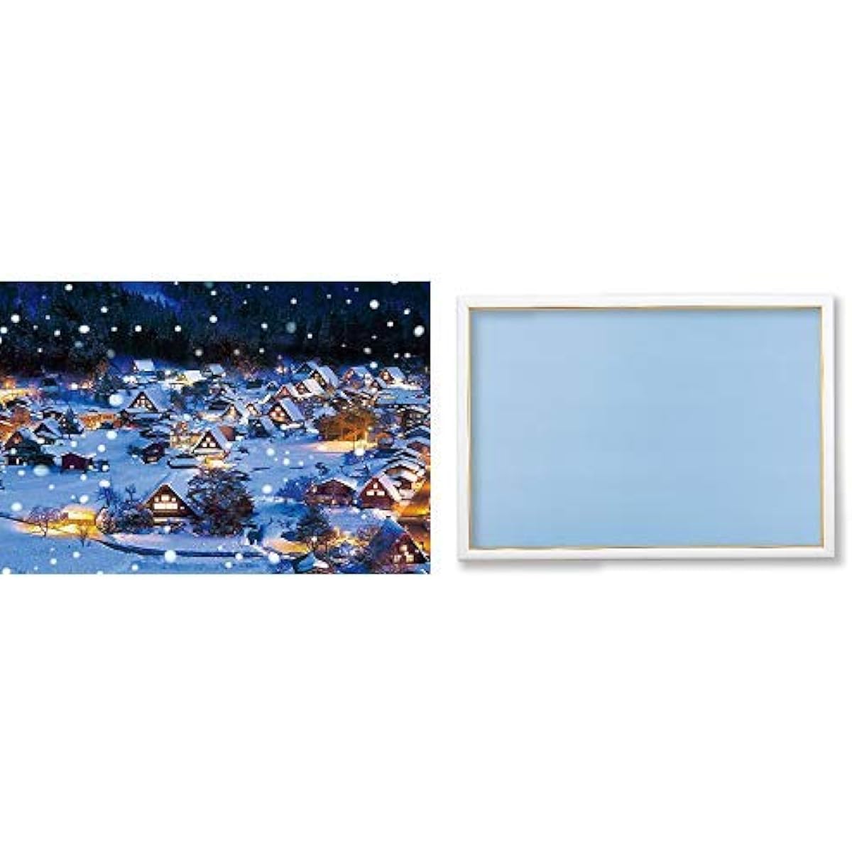 1000 Piece Jigsaw Puzzle Snowing Shirakawa-go Gold Mall White Set