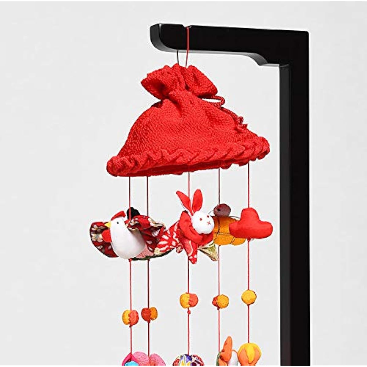 [Hina Dolls] Hanging Hina Dolls, elegant hanging decorations (23-size red umbrella) with stand [Hanging Hina Dolls]