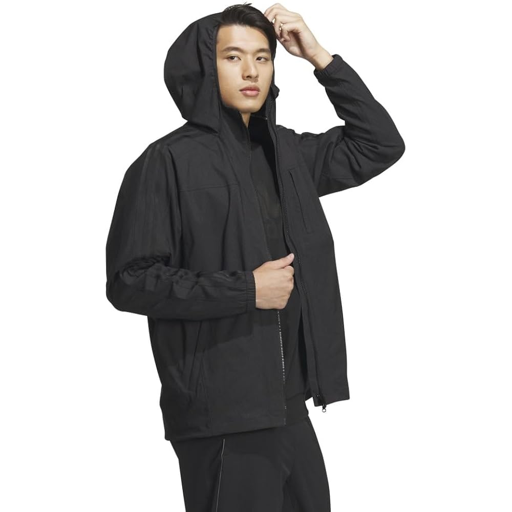 [Adidas] Hoodie Denim Look Regular Fit Stretch Woven Hooded Track Top BXF22 Men's