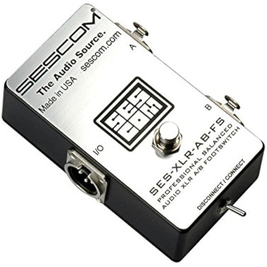 Sescom SES-XLR-AB-FS Balanced XLR A-B Passive Footswitch with Disconn