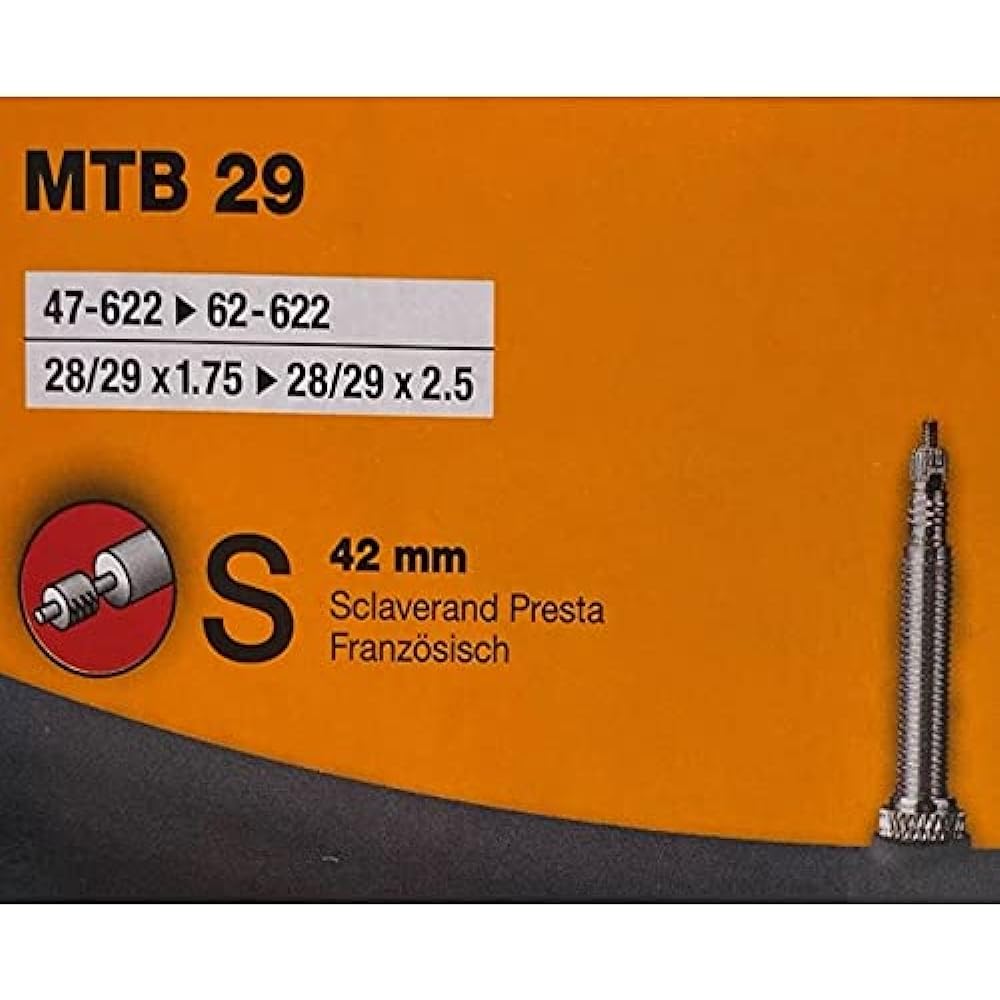 Set of 2 Continental Continental Tube MTB 29 Presta style 42mm Tube S42 [Simple package version] [Parallel import goods]