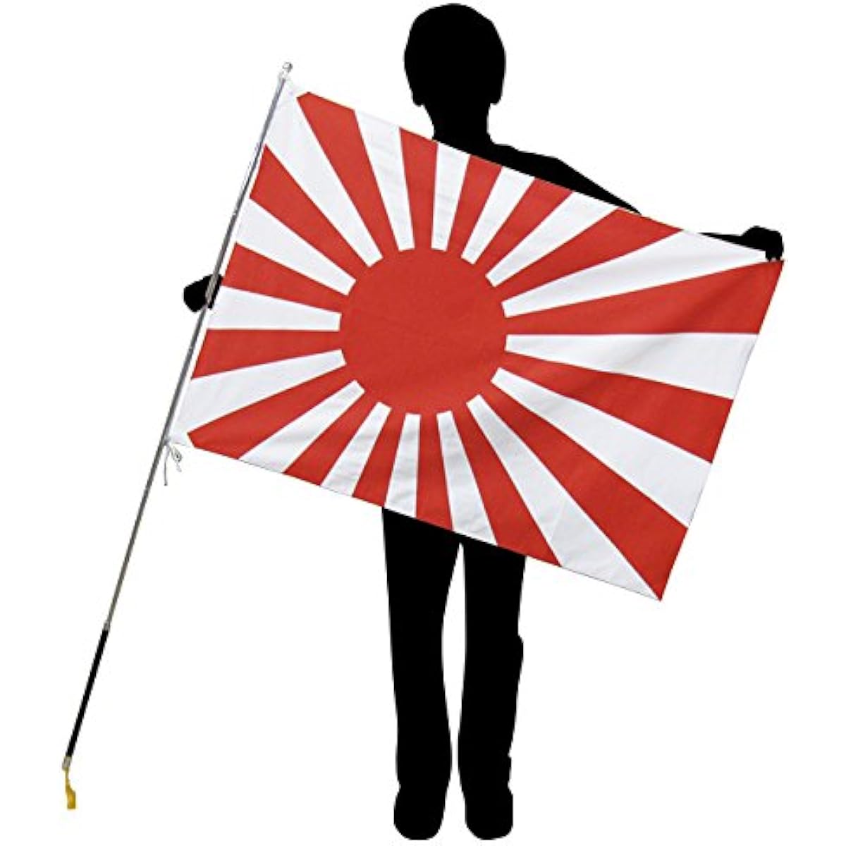 Navy flag [Rising Sun flag, Imperial Japanese Navy flag, Naval ensign] 150cm telescopic pole set [Tetoron 70 x 105cm]