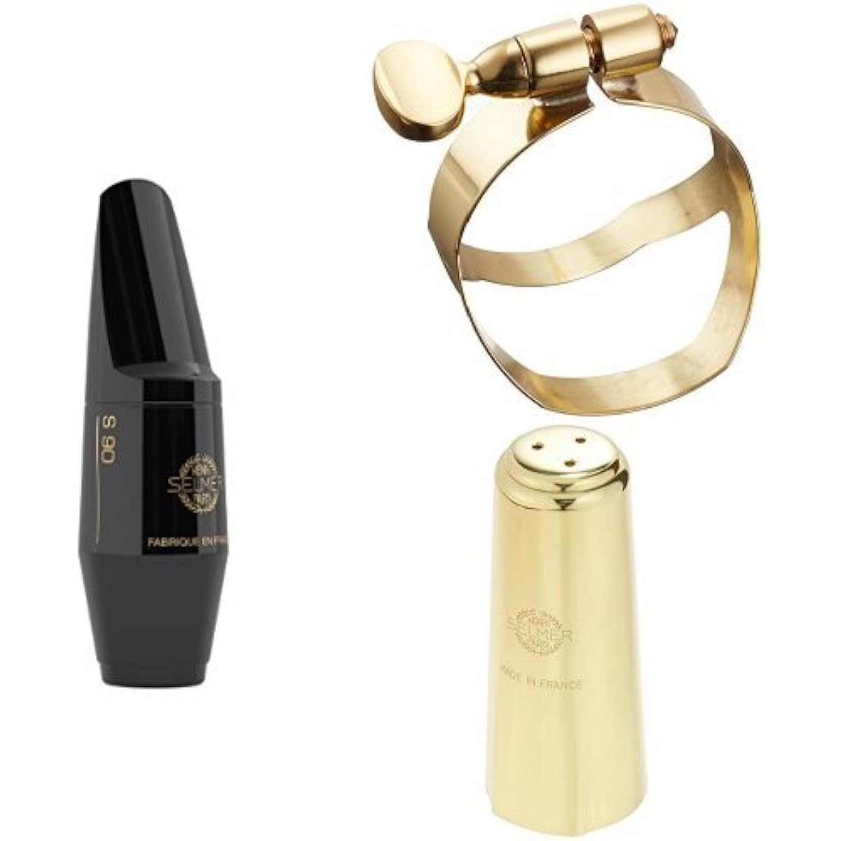 Selmer Paris Alto Saxophone Mouthpiece S90 200 Ligature and Cap Set